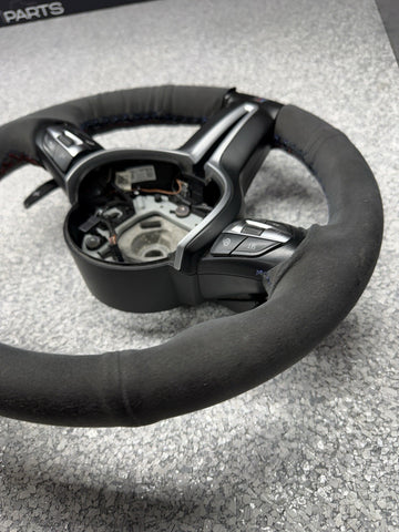 BMW Steering Wheel 15-20 F80 F82 F83 M3 M4 Rewrapped