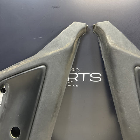 BMW E46 M3 01-06 Coupe Rear Left Door Cards Black Genuine 51437890743