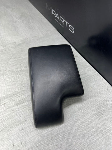 01-06 BMW E46 M3 Center Console Armrest Arm Rest Black Leather