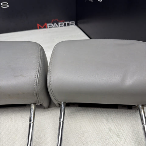 2001-2006 BMW E46 M3 Convertible Grey Rear Headrests Head Rests Pair OEM