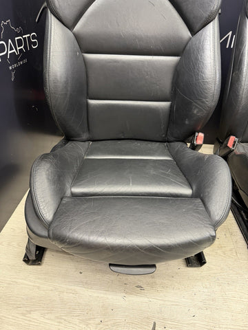 BMW E46 M3 01-06 Napa Black Coupe Front Seats Powered Heated *Notes*