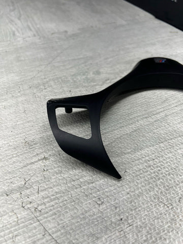 08-13 BMW E90 E92 E93 M3 Lower Steering Wheel Trim Cover Plate Black