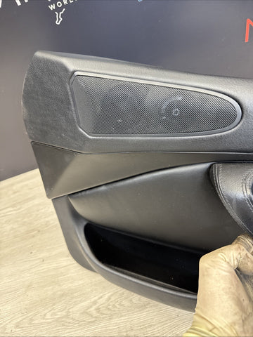 96-02 BMW Z3M Front Passenger Right Door Card Panel Cover Trim Leather Black