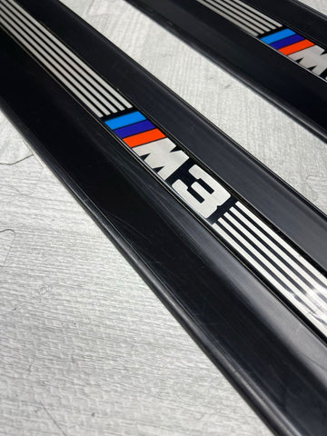 96-99 BMW E36 M3 Coupe Door Sills Trims Pair Black OEM