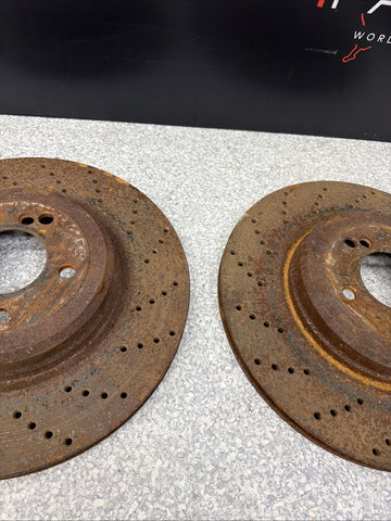 08-13 BMW E90 E92 E93 M3 Rear Left & Right Ventilated Brake Disc Rotor Set