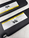 BMW F23 F33 F83 M4 Sun Visors Black Vinyl 51167325426 7325426