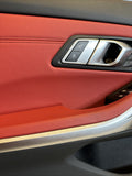 BMW 21-26 G80 M3 Sedan OEM Front Left Driver Door Card Panel Fiona Red