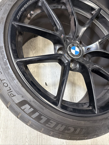 OEM BMW 15-20 F80 F82 F83 M3 M4 CS Wheel Rim 19x9 Front Black M Performance