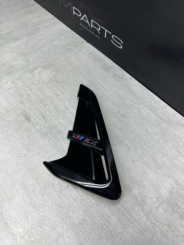 OEM BMW F97 X3M Left Driver Fender Grille Grill Vent Trim Air Duct Cover Black