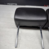 2001-2006 BMW E46 M3 Convertible Black Rear Headrests Head Rests Pair *Tabs*