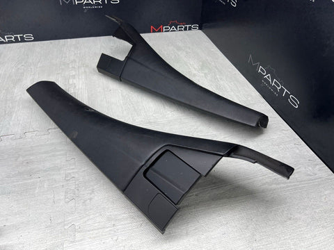 BMW 01-06 E46 325 330 M3 OEM Convertible Rear Top Lateral Trims Panels Black