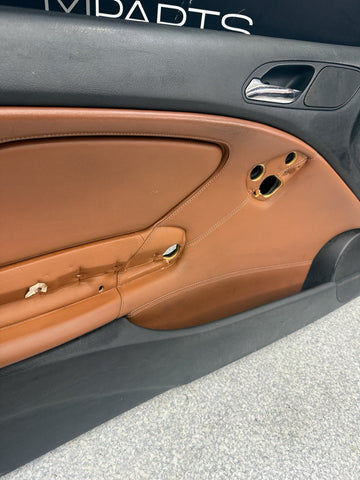 01-06 BMW E46 M3 FRONT LEFT DRIVER SIDE DOOR PANEL CARD CINNAMON OEM