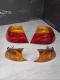 00-03 BMW E46 325 328 M3 Coupe Amber Corner Lights Tail Lamps 6919651 6919652