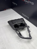15-20 BMW F80 F82 F83 M3 M4 Front Cup Holder Center Console Trim White Stitching