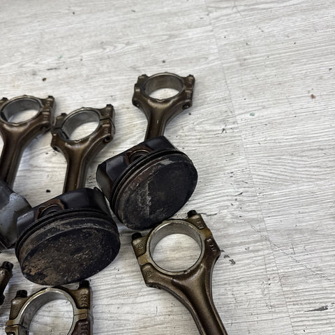 1996-2000 BMW S52 Engine Piston and Connecting Rod Set of 6 E36 M3 Z3M OEM