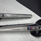 08-13 BMW E92 E93 M3 Front Fender Grilles Side Marker Light Chrome Trims OEM