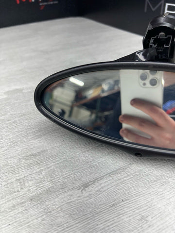 01-06 BMW E46 M3 Rearview Rear View Oval Mirror * NOTES*