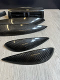 06-07 OEM BMW E63 E64 M6 Front Rear Door Dash Center Console Carbon Trim SET