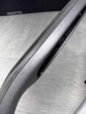 01-06 BMW E46 M3 Brushed Aluminum/Grey Door Trim Armrests Front