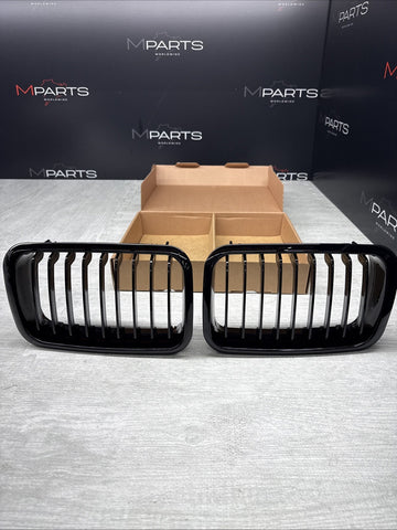 NEW BMW 91-96 E36 M3 Front Kidney Grilles Gloss Black Set