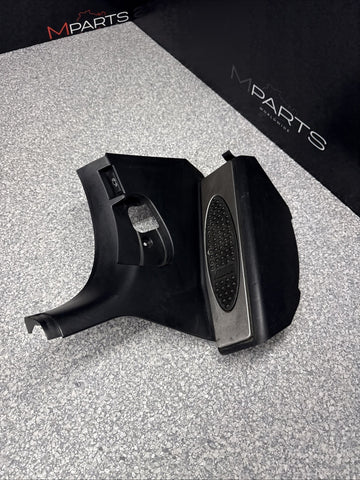 01-06 BMW E46 M3 BLACK DEAD PEDAL KICK PANEL COVER 7902400 *Hairline Crack