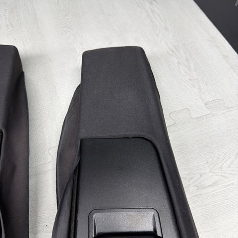 GENUINE BMW E46 B Pillar Trims Column Cover Pillars Pair Black *Peeling*