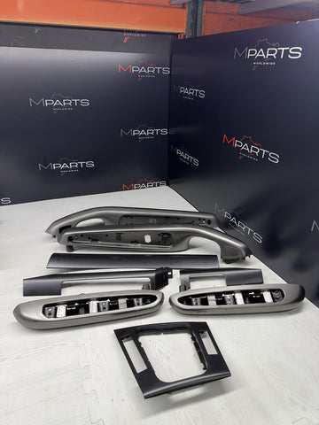 01-06 BMW E46 M3 Coupe Interior Armrests Trim Set Titan Shadow *Notes*