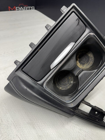 15-20 BMW F80 F82 F83 M3 M4 Front Cup Holder Center Console Trim White Stitching