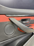 15-20 BMW F82 F83 M4 Front Right Passenger Leather Door Card Panel Sahkir Orange