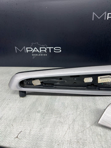 01-06 BMW E46 M3 Convertible Interior Armrests Trim Set Brushed Aluminum *Notes*