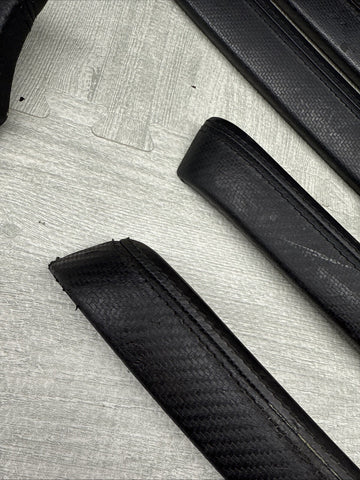 08-13 BMW E92 E93 M3 Interior Trim Set Carbon Leather OEM Genuine *4 Broken Tabs