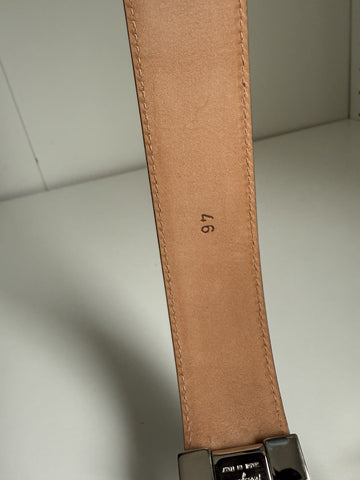 Salvatore Ferragamo 670046 Men's Light Blue Calf Suede Belt Size 42