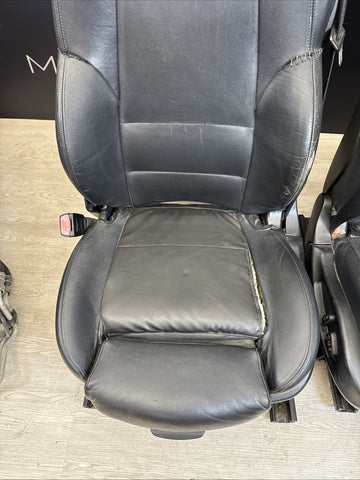 01-06 BMW E46 M3 Convertible Interior Front Heated Seats Black *Notes*