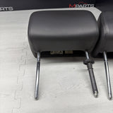 2001-2006 BMW E46 M3 Convertible Black Rear Headrests Head Rests Pair 64k Miles