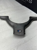OEM 01-06 BMW E46 M3 Lower Steering Wheel Trim Cover Plate Titan Shadow Grey