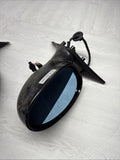 01-06 BMW E46 M3 Side View Door Mirrors Pair Jet Black *Paint Bubbling