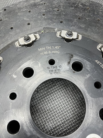 19-23 Ferrari F8 Tributo Front Left Driver Carbon Ceramic Rotor *Damage*