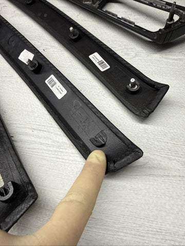 08-13 BMW E92 E93 M3 Interior Trim Set Carbon Leather OEM *4 Broken Tabs