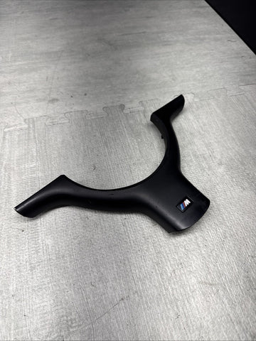 OEM 01-06 BMW E46 M3 Lower Steering Wheel Trim Cover Plate Black