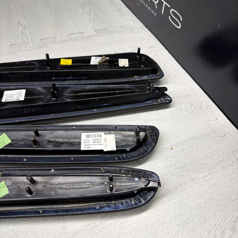 01-06 BMW OEM E46 M3 Coupe Trim Armrest Pads Set Black 8238622