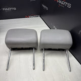 2001-2006 BMW E46 M3 Convertible Grey Rear Headrests Head Rests Pair OEM