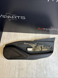 Right Passenger Door Card Panel Black / Red Stitching 19-23 Ferrari F8 Tributo