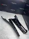 BMW 01-06 E46 325 330 M3 OEM Convertible Rear Top Lateral Trims Panels Black