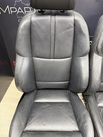 OEM BMW E92 M3 08-13 COUPE POWER FRONT SEATS BLACK NOVILLO LEATHER *NOTES*