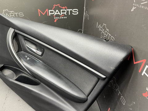 15-18 BMW F80 M3 Sedan Carbon Structure Black Door Panel Card Right Passenger