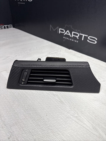 08-13 BMW E90 E92 E93 M3 Factory Dash Interior Trim OEM Carbon Leather Left Vent