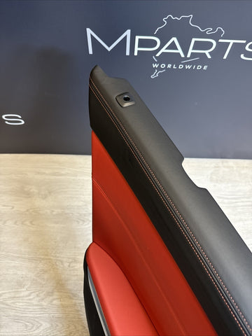 BMW 21-26 G80 M3 Sedan OEM Rear Left Driver Door Card Panel Fiona Red
