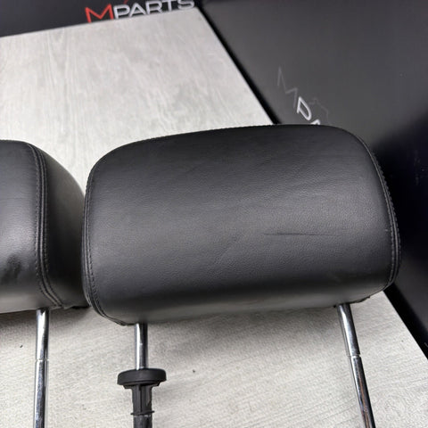 2001-2006 BMW E46 M3 Convertible Black Rear Headrests Head Rests Pair  *Notes*