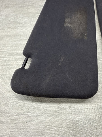 01-06 BMW E46 M3 Coupe Set 2 Left Right Sun Visors Shade Mirror Black OEM