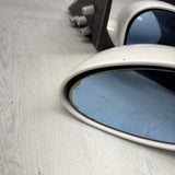 01-06 BMW E46 M3 Side View Door Mirrors Pair Alpine White *Notes*